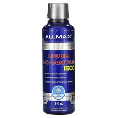 ALLMAX 左旋肉鹼1500補充液 藍莓風味, 1個, 473ml