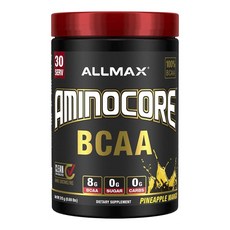 ALLMAX Aminocore BCAA支鏈胺基酸粉 鳳梨芒果口味, 1個, 315g