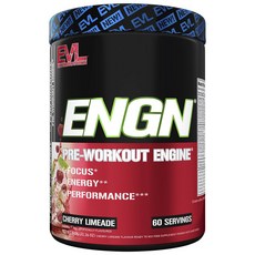 EVLUTIONNUTRITION ENGN 運動前引擎櫻桃酸橙汁口味, 1個, 600g