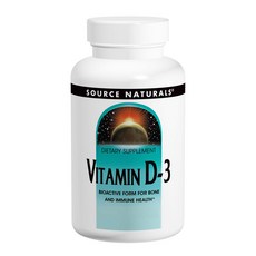 SOURCE NATURALS 維他命D-3膠囊 5000IU, 1入, 120顆