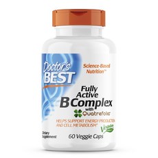 Doctor's BEST 維他命B群Quatrefolic素食膠囊, 1罐, 60顆