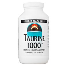 SOURCE NATURALS 牛磺酸膠囊 1000mg, 1個, 240 件