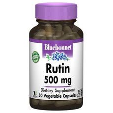 Bluebonnet 蘆丁無糖無麩質素食膠囊 500mg, 1個, 50 件