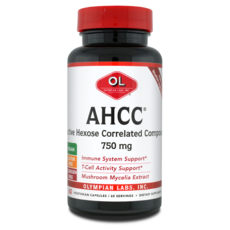 OLYMPIAN LABS AHCC素食保健膠囊 750mg, 1個, 60顆