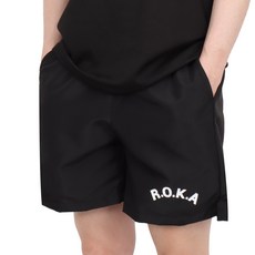 Who Army 酷炫運動 ROKA Rocka 短褲黑色士兵軍夏季鍛煉健身