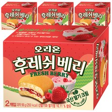 ORION 好麗友 草莓奶油派, 56g, 4盒