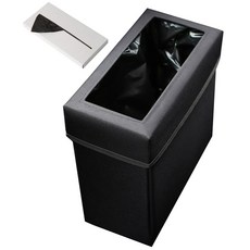 KMMOTORS 車用垃圾桶 黑色+垃圾袋 50入, 1套