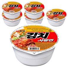 Nongshim 農心 Kimchi Bowl Noodle 碗裝泡菜拉麵 86g, 6入, 6入