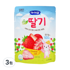 Ildong 日東 水果脆片 草莓 10個月以上, 12g, 3包