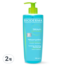 BIODERMA 貝膚黛瑪 肌膚平衡潔膚凝露, 500ml, 2瓶