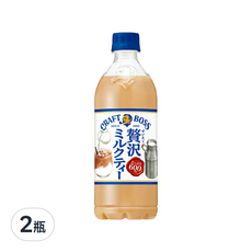 日本 BOSS 工藝奶茶, 600ml, 2瓶