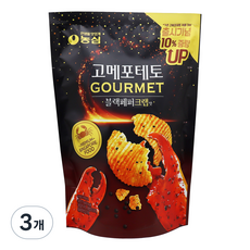 NONGSHIM 農心 Gourmet洋芋片 黑胡椒蟹口味, 3包, 75g