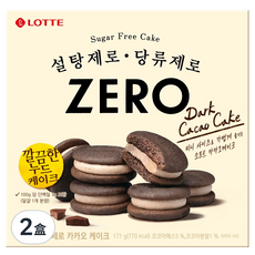 LOTTE 樂天 Zero 巧克力夾心蛋糕 12入裝, 171g, 2盒