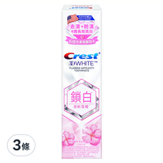 Crest 香氛鎖白牙膏 清新雪櫻, 120g, 3條