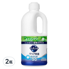 Kao 花王 Cucute 珂珂透 超大容量洗碗精 除菌, 1250ml, 2瓶