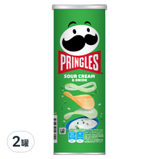 PRINGLES 品客 洋芋片 洋蔥口味, 102g, 2罐