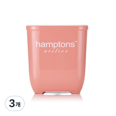 Hamptons Atelier 密封方形收納容器 PN-3299 5APS 粉紅色 1950ml, 單品, 3個