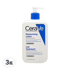 CeraVe 適樂膚 長效清爽保濕乳, 473ml, 3瓶