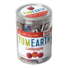 YUMMY EARTH 水果棒棒糖, 96g, 1罐