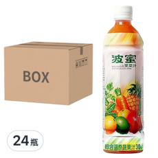 波蜜 果菜汁, 580ml, 24瓶