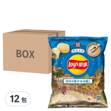 Lay's 樂事 洋芋片 甘味湖鹽, 34g, 12包