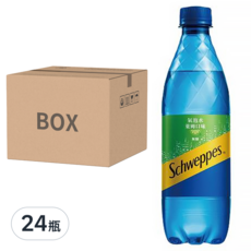 Schweppes 舒味思 萊姆氣泡水, 500ml, 24瓶