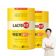 Chong Kun Dang 鍾根堂健康 LACTO-FIT Lacto Fit黃金益生菌隨身包 80條入, 160g, 2罐