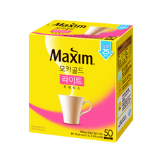 Maxim 麥心 摩卡減糖經典三合一咖啡, 11.8g, 50包, 1盒