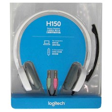 logitech 羅技 台灣公司貨 立體耳機麥克風, A-00029, 白色