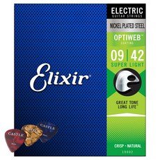 Elixir Optiweb 電動鎳板弦超輕 19002 + 青山 0.58 3p, 混色, 單品