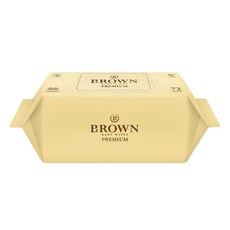BROWN 便攜式低敏濕紙巾補充包, 72張, 10包