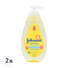 Johnson's 嬌生 嬰兒洗髮沐浴露 無香 0歲以上, 500ml, 2瓶