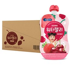 BEBECOOK 寶膳 嬰幼兒果凍飲, 草莓櫻桃口味, 100g, 10包