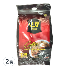 G7 純咖啡 量販包, 2g, 100入, 2袋