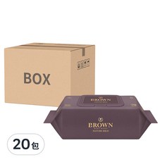 BROWN Nature Mild 嬰兒濕紙巾, 70張, 20包