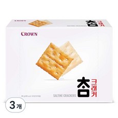 CROWN 皇冠 蘇打餅乾, 280g, 3盒