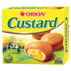 ORION 好麗友 Custard 蛋黃派 12個入, 276g, 1盒