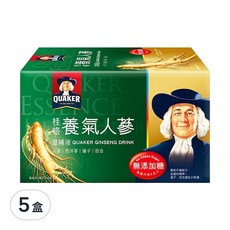 QUAKER 桂格 無糖養氣人蔘, 6瓶, 60ml, 5盒