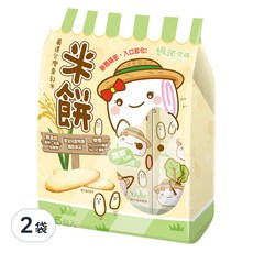 饅頭家族 米餅 蔬菜口味 2枚 15包, 48g, 2袋