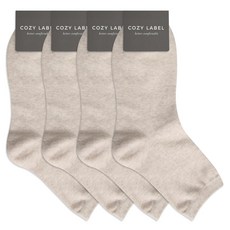 Cozy Label 純色重木 12 色襪子 4 件套