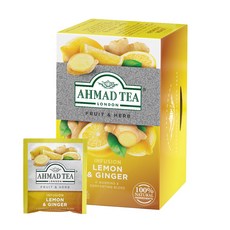 AHMAD TEA 檸檬薑茶茶包, 2g, 20包, 1盒