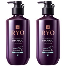 RYO 呂 韓參滋養防脫髮洗髮精 敏感頭皮用, 400ml, 2個
