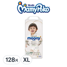 滿意寶寶日本版 頂級有機棉褲型尿布, XL, 128片