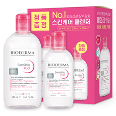 BIODERMA Sensibio H2O卸妝水組 500ml+250ml, 1組