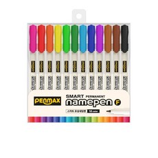 Penmax 12色油性簽字筆組, 1盒, 混色