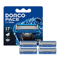 DORCO 多可樂客 Face 7II FRESH刮鬍刀片, 4件, 1個