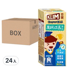 KLIM 克寧 高鈣成長牛乳, 198ml, 24入