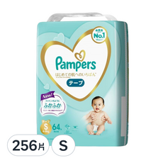Pampers 幫寶適 日本境內版 一級幫黏貼型尿布, S, 256片