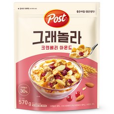 Post 蔓越莓杏仁穀片, 570g, 1入