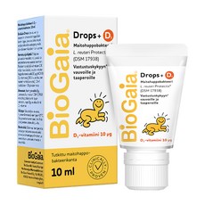 BioGaia 寶乖亞 嬰幼兒液體益生菌 D3 Plus, 10ml, 1條